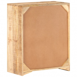 Szafka, 59x33x75 cm, surowe drewno mango