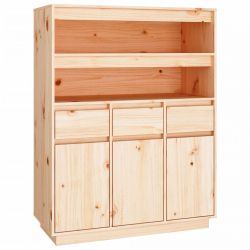 Szafka, 89x40x116,5 cm, lite drewno sosnowe