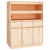 Szafka, 89x40x116,5 cm, lite drewno sosnowe