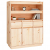 Szafka, 89x40x116,5 cm, lite drewno sosnowe
