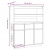 Szafka, 89x40x116,5 cm, lite drewno sosnowe