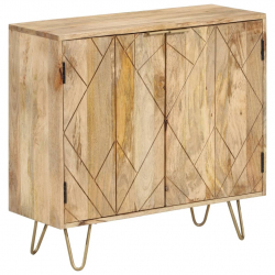 Szafka, 80x30x75 cm, lite drewno mango