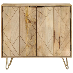 Szafka, 80x30x75 cm, lite drewno mango