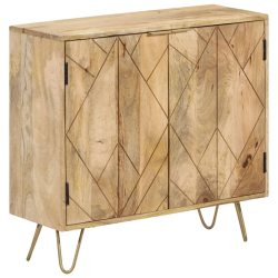 Szafka, 80x30x75 cm, lite drewno mango