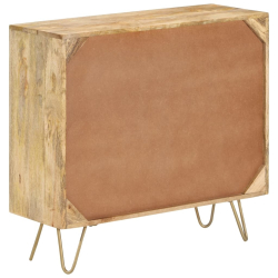 Szafka, 80x30x75 cm, lite drewno mango