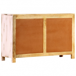 Szafka, jasnoróżowa, 110x35x70 cm, lite drewno mango