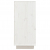 Szafka, biała, 60 x 34 x 75 cm, lite drewno sosnowe