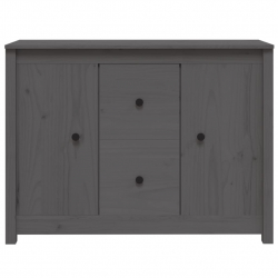 Komoda, szara, 100x35x74 cm, lite drewno sosnowe