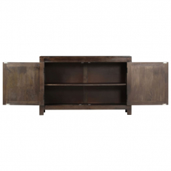 Szafka z rzeźbionym wzorem, 110x35x70 cm, lite drewno mango