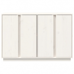 Szafka, biała, 120x35x80 cm, lite drewno sosnowe