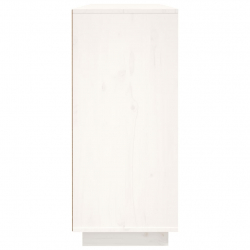 Szafka, biała, 120x35x80 cm, lite drewno sosnowe