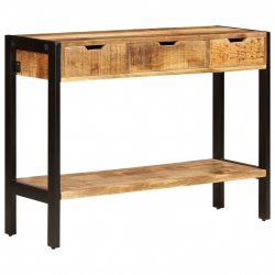 Szafka z 3 szufladami, 110x35x75 cm, lite drewno mango