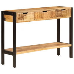 Szafka z 3 szufladami, 110x35x75 cm, lite drewno mango