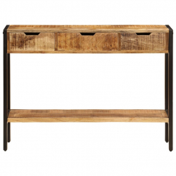Szafka z 3 szufladami, 110x35x75 cm, lite drewno mango