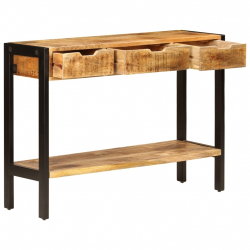 Szafka z 3 szufladami, 110x35x75 cm, lite drewno mango