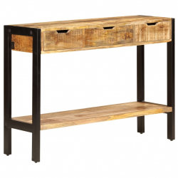 Szafka z 3 szufladami, 110x35x75 cm, lite drewno mango