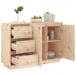 Szafka, 111x34x75 cm, lite drewno sosnowe
