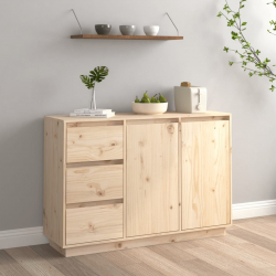 Szafka, 111x34x75 cm, lite drewno sosnowe