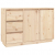 Szafka, 111x34x75 cm, lite drewno sosnowe