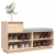 Szafka na buty, 110x34x61 cm, lite drewno sosnowe