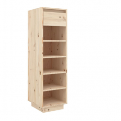 Szafka na buty, 34x30x105 cm, lite drewno sosnowe