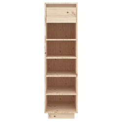 Szafka na buty, 34x30x105 cm, lite drewno sosnowe
