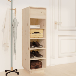 Szafka na buty, 34x30x105 cm, lite drewno sosnowe