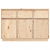 Szafka, 110x34x75 cm, lite drewno sosnowe