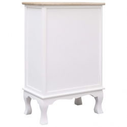 Komoda, biała, 50x30x80 cm, drewniana