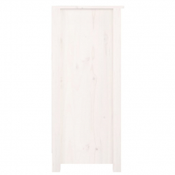 Szafka, biała, 70x35x80 cm, lite drewno sosnowe