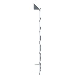Wieszak na buty, srebrny, 66x13x139 cm