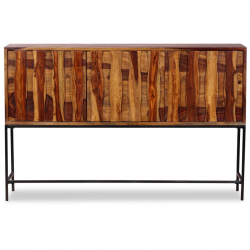 Szafka z litego drewna sheesham, 120 x 30 x 80 cm