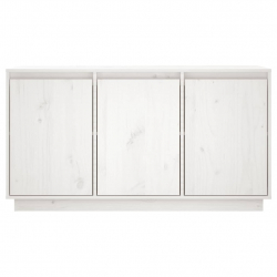 Szafka, biała, 111x34x60 cm, lite drewno sosnowe