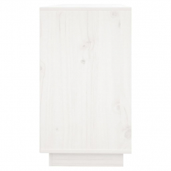 Szafka, biała, 111x34x60 cm, lite drewno sosnowe
