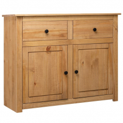 Szafka, 93x40x80 cm, lite drewno sosnowe, seria Panama
