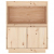 Szafka, 60 x 34 x 75 cm, lite drewno sosnowe