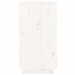 Komoda, biała, 100x40x75 cm, lite drewno sosnowe