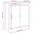 Szafki, 2 szt., 70x35x80 cm, lite drewno sosnowe