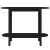 Stolik konsolowy, czarny, 110x40x80 cm, lite drewno sosnowe