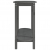 Stolik konsolowy, szary, 110x40x80 cm, lite drewno sosnowe