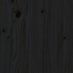 Stolik kawowy, czarny, 110x55x45 cm, lite drewno sosnowe