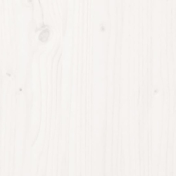 Stolik kawowy, biały, 110x55x45 cm, lite drewno sosnowe