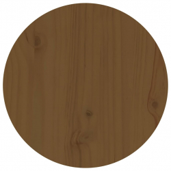 Stolik kawowy, miodowy brąz, Ø 40x60 cm, lite drewno sosnowe