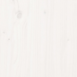 Stolik kawowy, biały, Ø 35x35 cm, lite drewno sosnowe