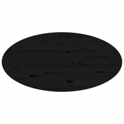 Stolik kawowy, czarny, 80x40x35 cm, lite drewno sosnowe