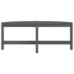 Stolik kawowy, szary, 118x63x45 cm, lite drewno sosnowe