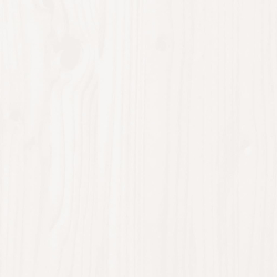 Donica z półką, biała, 82,5x54x81 cm, lite drewno sosnowe