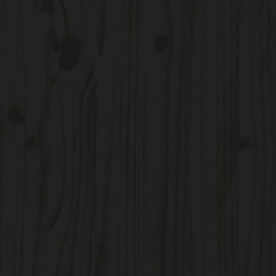 Stolik kawowy, czarny, Ø 40x60 cm, lite drewno sosnowe