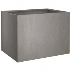 Donica, szara, 62x47x46 cm, stal kortenowska