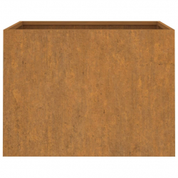 Donica, szara, 62x47x46 cm, stal kortenowska